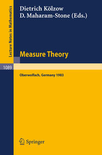 Vorderes Coverbild Measure Theory Oberwolfach 1983