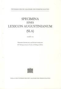 Vorderes Coverbild Specimina eines Lexicon Augustinianum (SLA). Erstellt auf den Grundlagen... / Specimina eines Lexicon Augustinianum (SLA), Lieferung 15