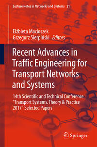Vorderes Coverbild Recent Advances in Traffic Engineering for Transport Networks and Systems