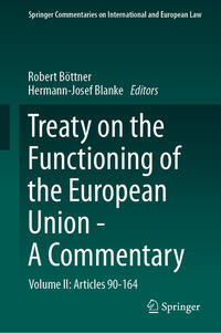 Vorderes Coverbild Treaty on the Functioning of the European Union - A Commentary