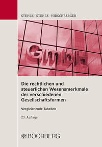 Vorderes Coverbild Die rechtlichen und steuerlichen Wesensmerkmale der verschiedenen Gesellschaftsformen