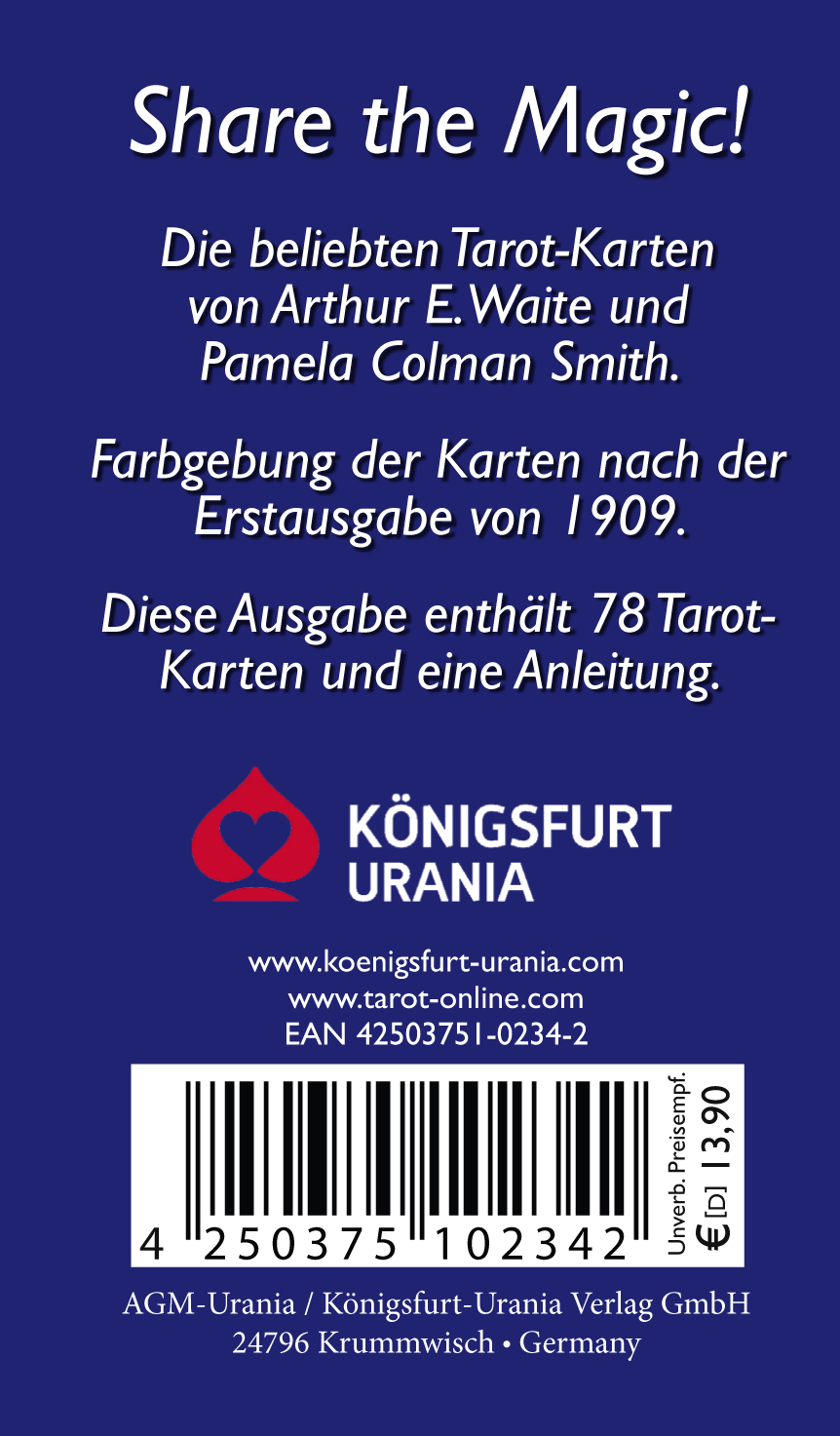 Rückseitencover Tarot von A.E. Waite