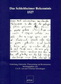 Vorderes Coverbild Das Schleitheimer Bekenntnis 1527