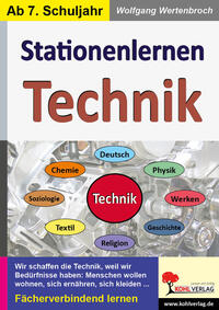 Vorderes Coverbild Stationenlernen Technik