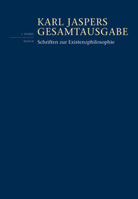 Vorderes Coverbild Schriften zur Existenzphilosophie