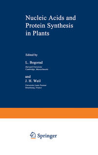 Vorderes Coverbild Nucleic Acids and Protein Synthesis in Plants