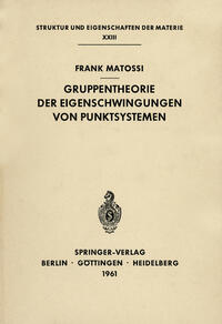 Vorderes Coverbild Gruppentheorie der Eigenschwingungen von Punktsystemen