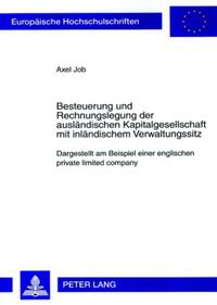 Vorderes Coverbild Besteuerung und Rechnungslegung der ausländischen Kapitalgesellschaft mit inländischem Verwaltungssitz
