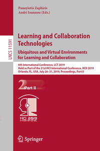 Vorderes Coverbild Learning and Collaboration Technologies. Ubiquitous and Virtual Environments for Learning and Collaboration