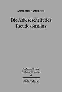 Vorderes Coverbild Die Askeseschrift des Pseudo-Basilius
