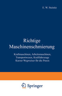 Vorderes Coverbild Richtige Maschinenschmierung