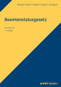 Vorderes Coverbild Beamtenstatusgesetz