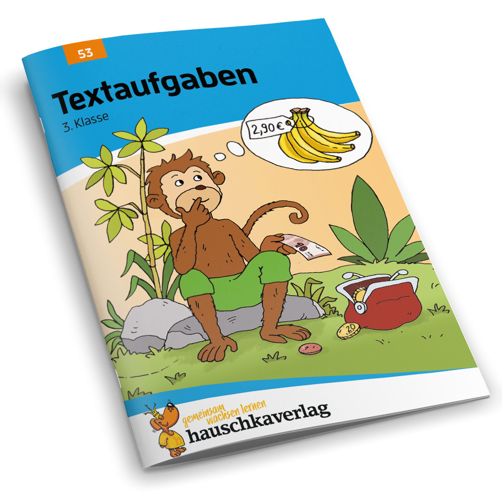 Beispielinhalt (Bild) Mathe 3. Klasse Übungsheft - Textaufgaben