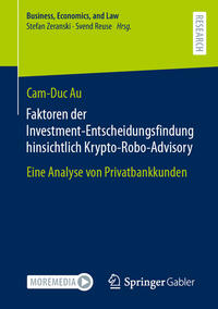 Vorderes Coverbild Faktoren der Investment-Entscheidungsfindung hinsichtlich Krypto-Robo-Advisory