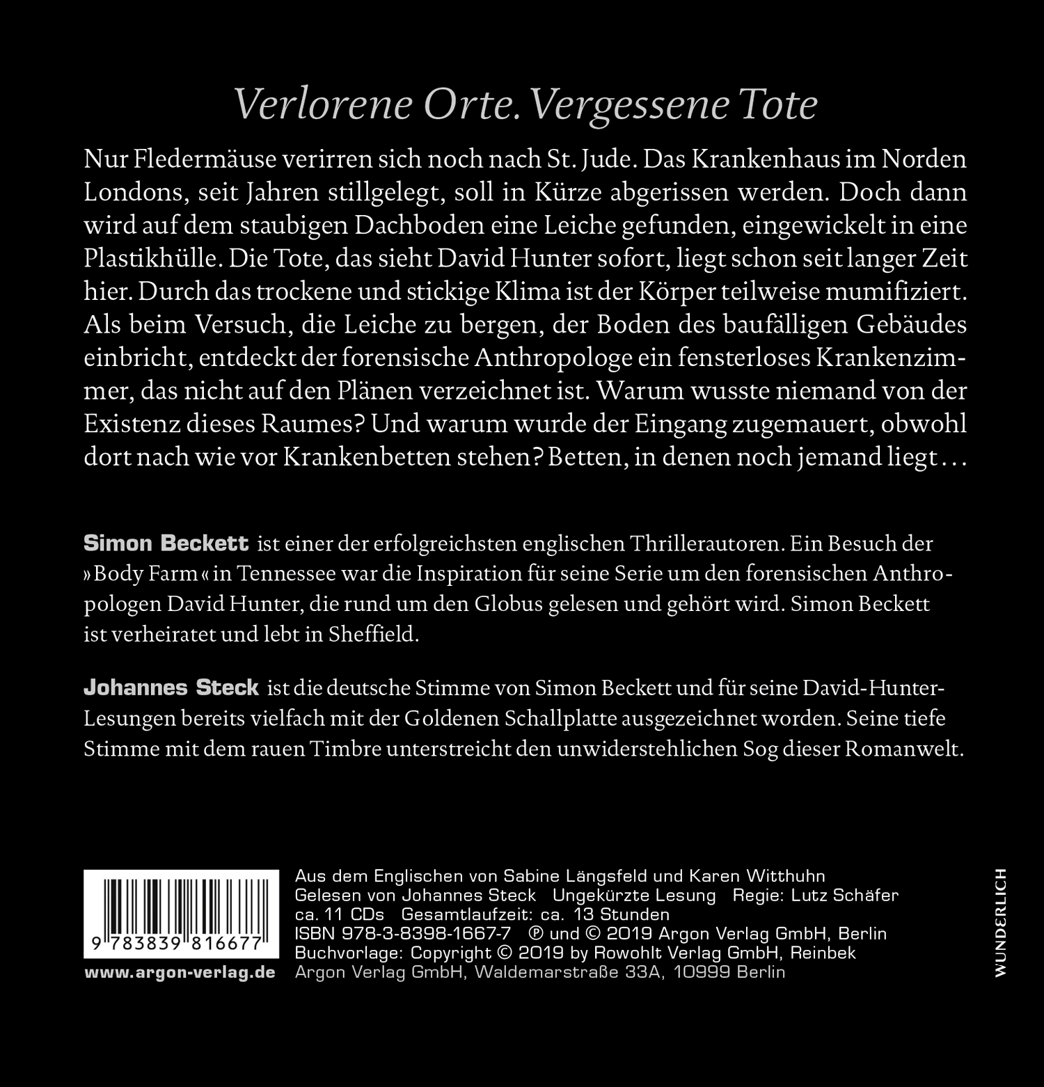 Rückseitencover Die ewigen Toten