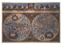 Vorderes Coverbild Blaeu's World Map von 1665 (Digitaldruck)