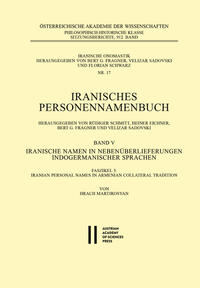 Vorderes Coverbild Iranische Namen in Nebenüberlieferungen indogermanischer Sprachen, Band V