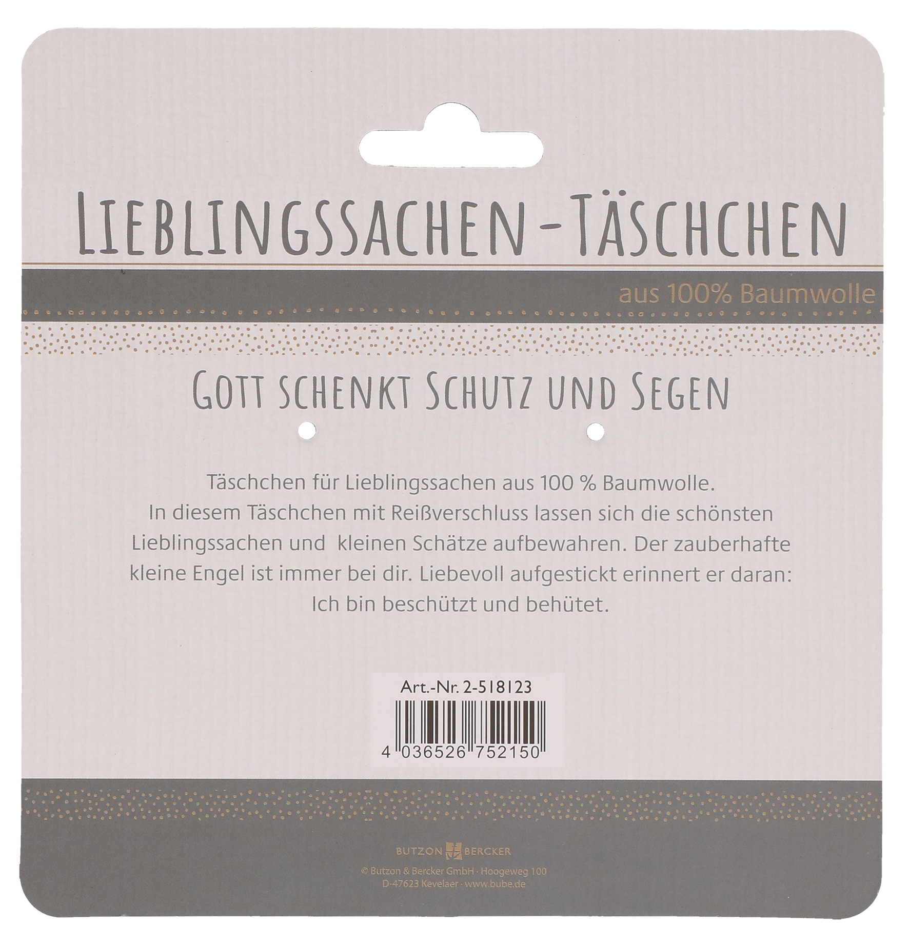 Rückseitencover Lieblingssachen-Täschchen