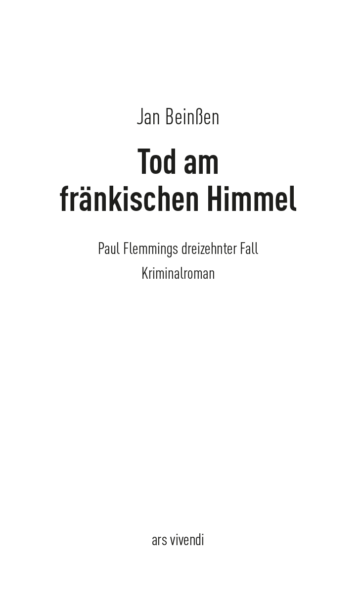 Beispielinhalt (Bild) Tod am fränkischen Himmel