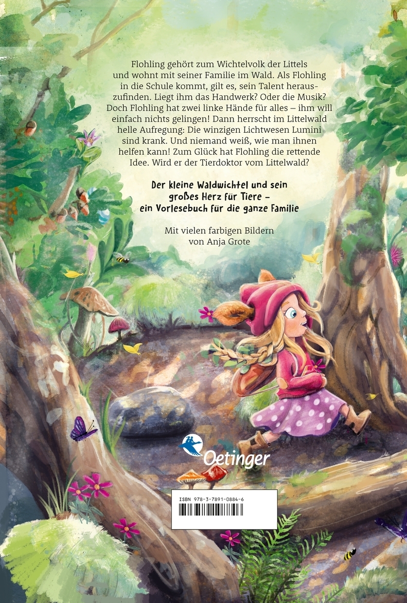 Rückseitencover Der kleine Flohling 1. Abenteuer im Littelwald