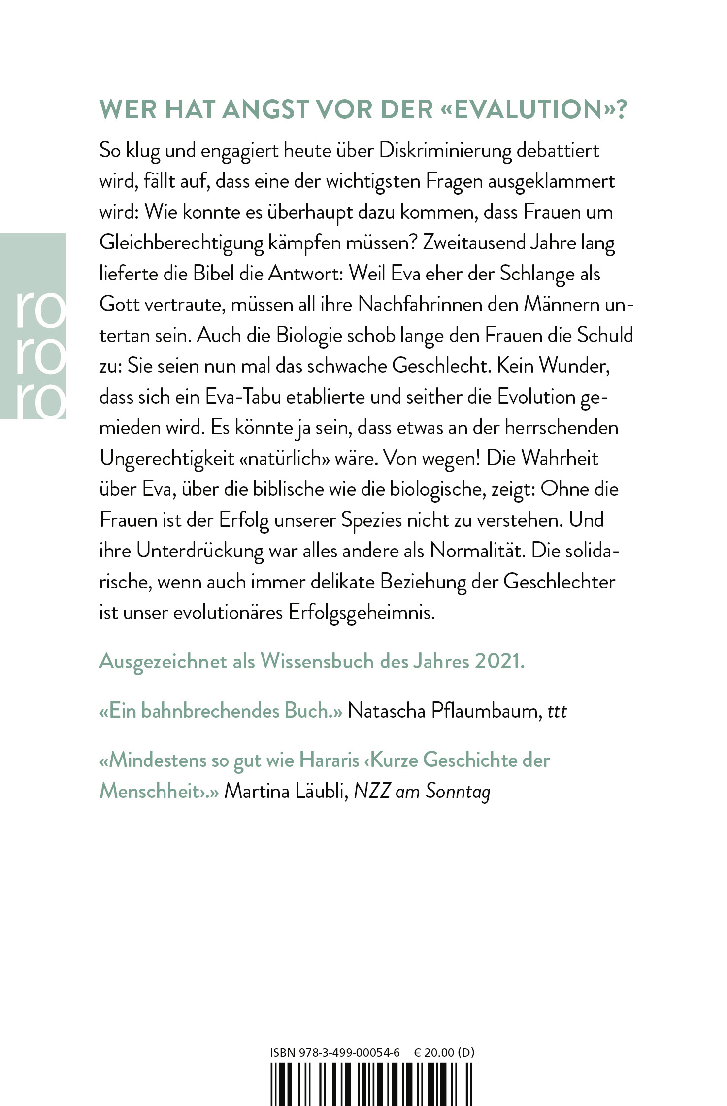 Rückseitencover Die Wahrheit über Eva