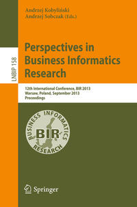 Vorderes Coverbild Perspectives in Business Informatics Research