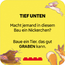 Beispielinhalt (Bild) LEGO® - Rebuild Karten - Tiere