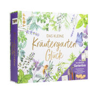 Vorderes Coverbild Das kleine Kräutergarten-Glück - Die wunderbare Gartenbox. Mit Kräuterkunde und Werkzeugen