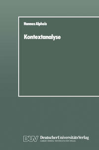 Vorderes Coverbild Kontextanalyse