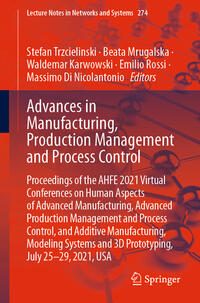 Vorderes Coverbild Advances in Manufacturing, Production Management and Process Control