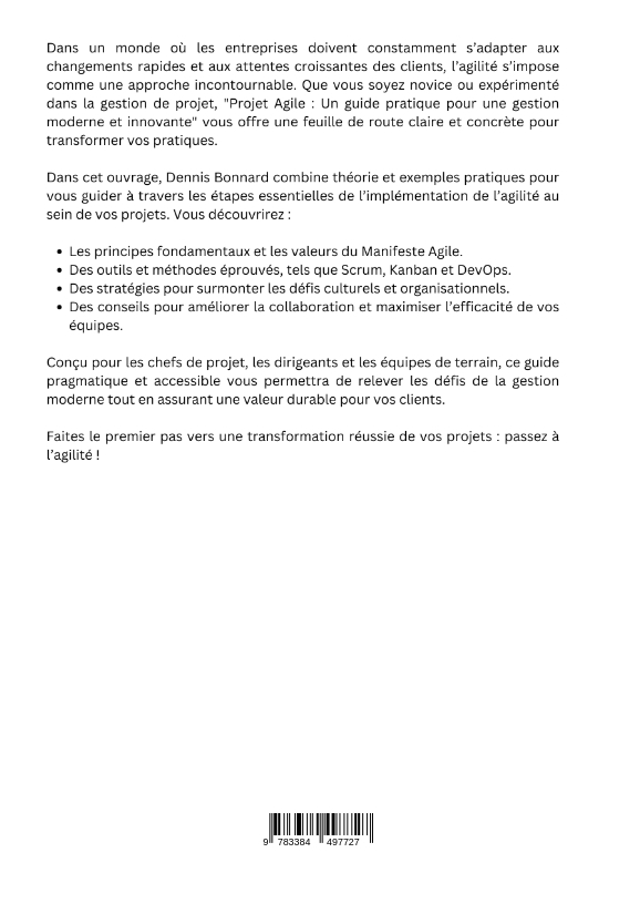 Rückseitencover Projet Agile