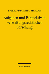 Vorderes Coverbild Aufgaben und Perspektiven verwaltungsrechtlicher Forschung