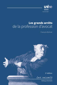 Vorderes Coverbild Les grands arrêts de la profession d'avocat