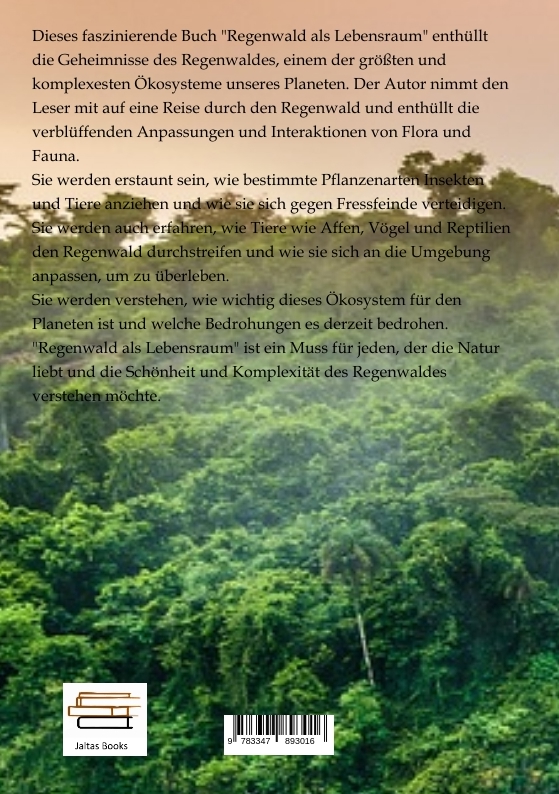 Rückseitencover Regenwald als Lebensraum
