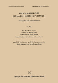 Vorderes Coverbild Vergleich von Korona- und Hitzdrahtanemometer durch Messung von Turbulenzspektren