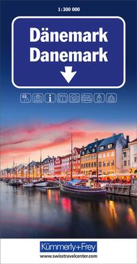 Vorderes Coverbild Kümmerly+Frey Strassenkarte Dänemark 1:300.000