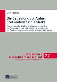 Vorderes Coverbild Die Bedeutung von Value Co-Creation für die Marke