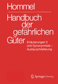 Vorderes Coverbild Handbuch der gefährlichen Güter. Erläuterungen II. Austauschlieferung, Dezember 2020