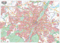 Vorderes Coverbild München, Stadtplan 1:22.500, Poster, Plano in Rolle