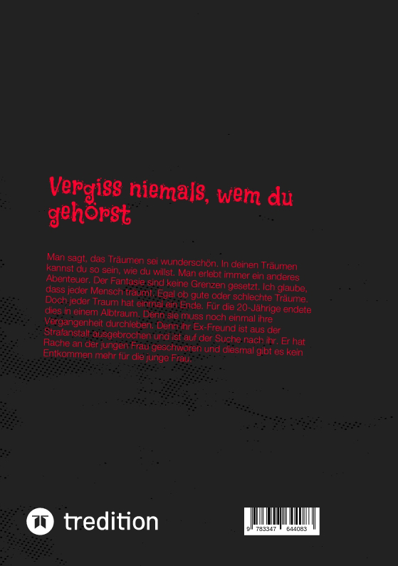 Rückseitencover Vergiss niemals, wem du gehörst