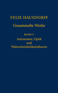 Vorderes Coverbild Felix Hausdorff - Gesammelte Werke Band 5