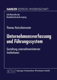 Vorderes Coverbild Unternehmensverfassung und Führungssystem