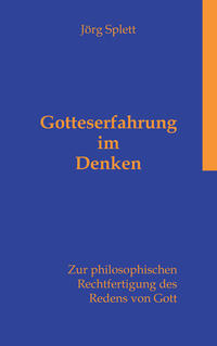 Vorderes Coverbild Gotteserfahrung im Denken