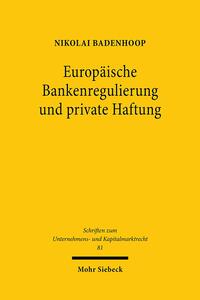 Vorderes Coverbild Europäische Bankenregulierung und private Haftung