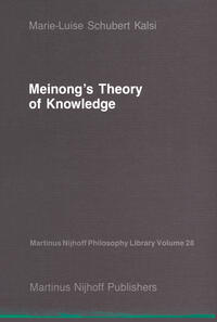 Vorderes Coverbild Meinong’s Theory of Knowledge