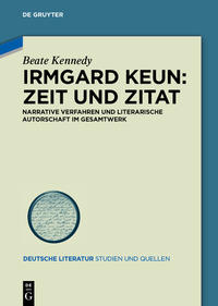 Vorderes Coverbild Irmgard Keun – Zeit und Zitat