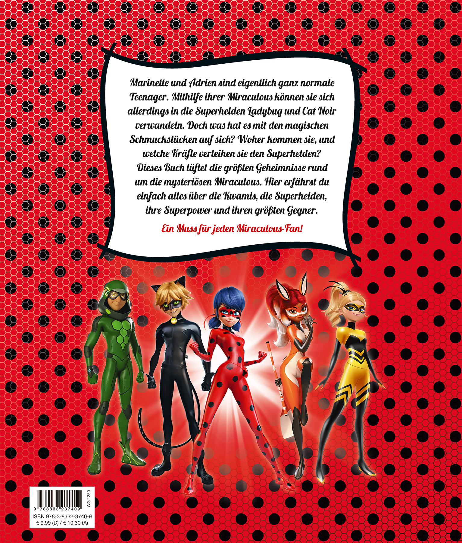 Rückseitencover Miraculous: Das geheime Buch der Miraculous