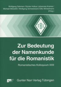 Vorderes Coverbild Zur Bedeutung der Namenkunde für die Romanistik