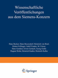 Vorderes Coverbild Wissenschaftliche Veröffentlichungen aus dem Siemens-Konzern
