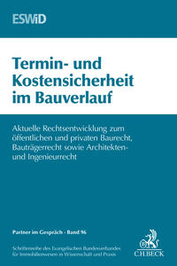 Vorderes Coverbild Termin- und Kostensicherheit im Bauverlauf